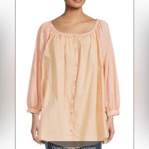 Free People Stripe Oxford Spring Tunic